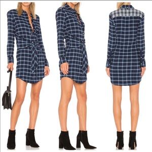 EUC rag & bone/JEAN Sadie Tie-Waist Shirtdress